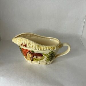 Vintage Marks & Rosenfeld Country Barn Farmhouse Gravy Boat